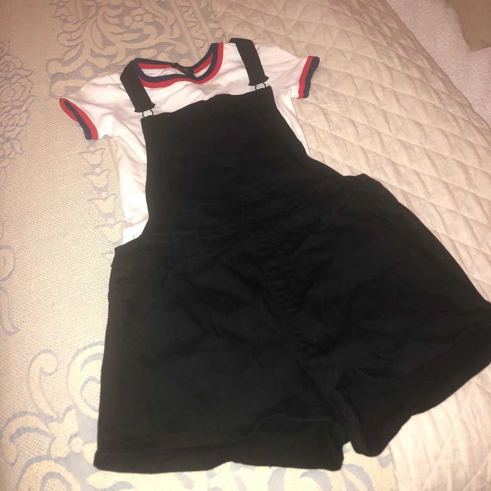 Pac Sun Black (shorts) overalls